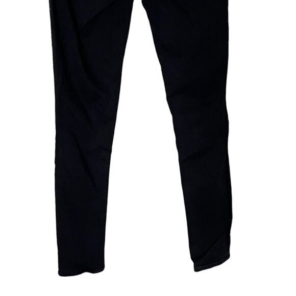 Levi’s 721 High Rise Skinny Ripped Jeans Black Women’s Size 25x30 Distressed - Picture 8 of 15